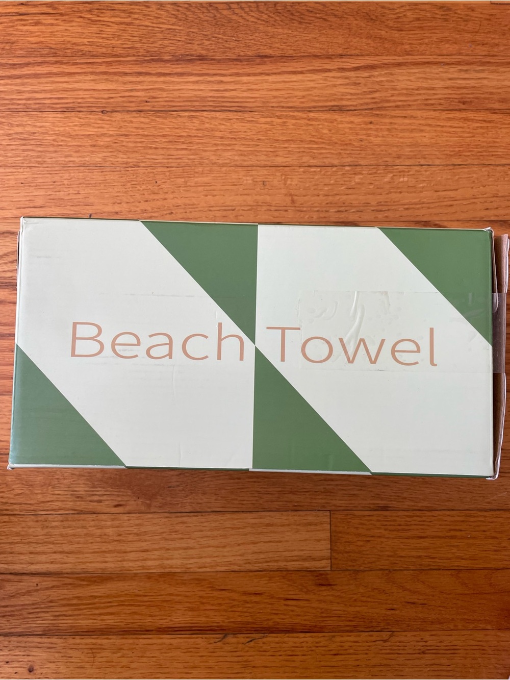 Beach Towel - Green & White